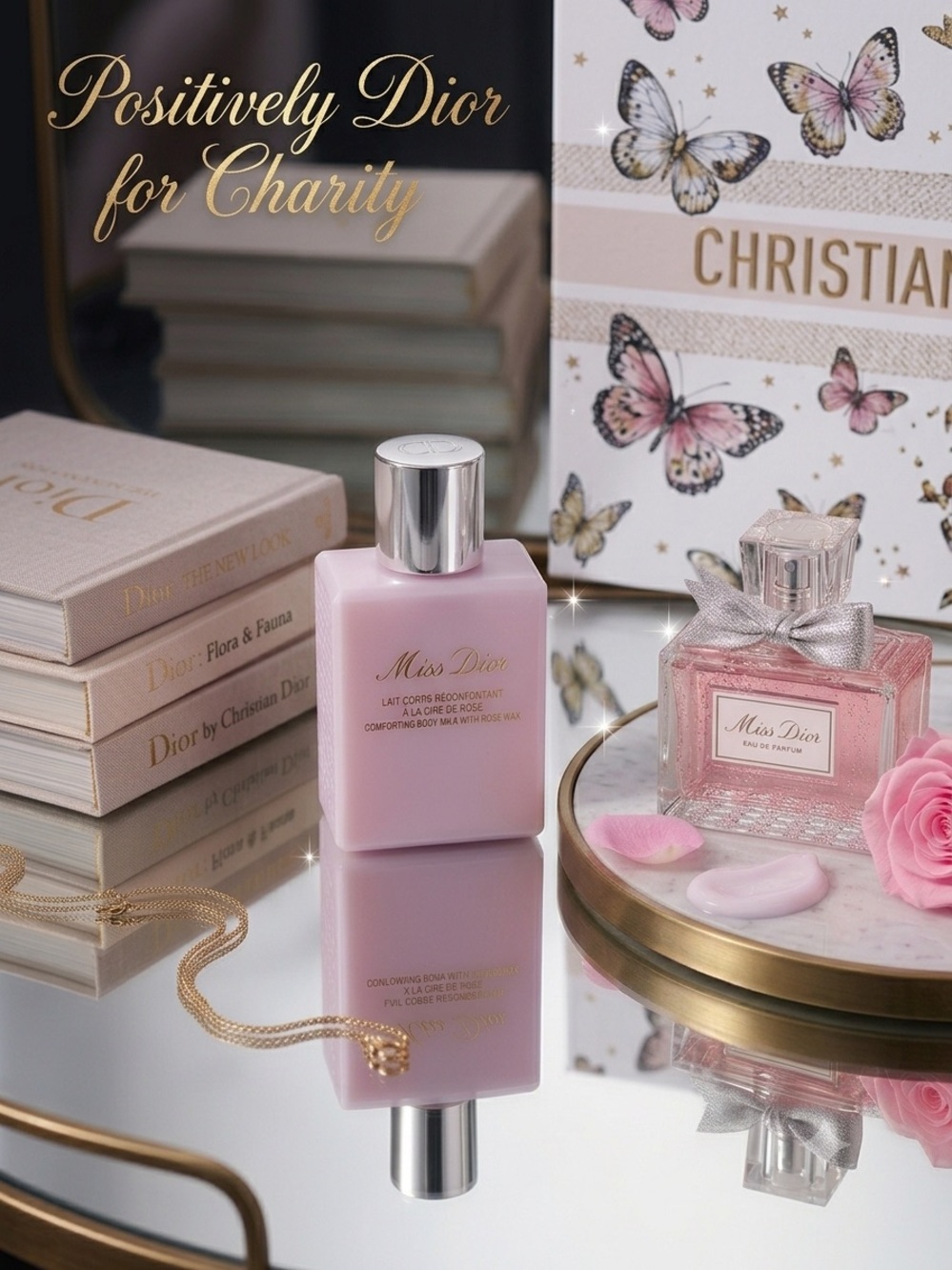 NWT Miss Dior Eau de Parfum & Body Milk Luxury Gift Set | Butterfly Box - Picture 9 of 10